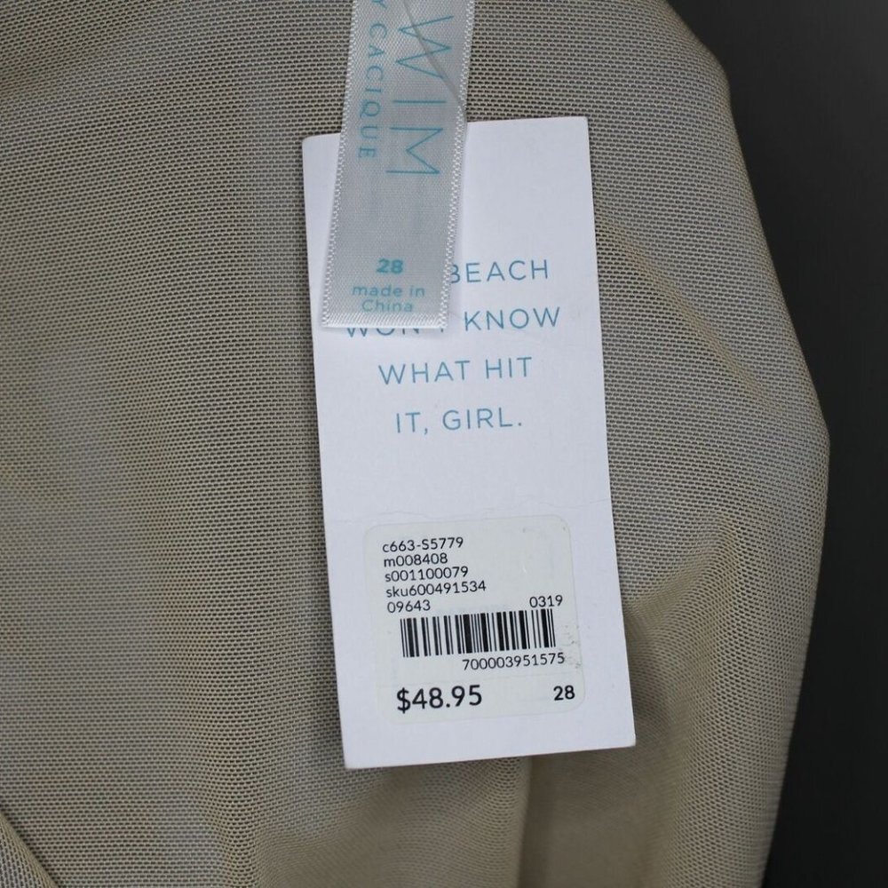 NWT Swim by Cacique High Waist Swimsuit Bottoms Blue Women's Size 28 H10622 - Picture 5 of 9